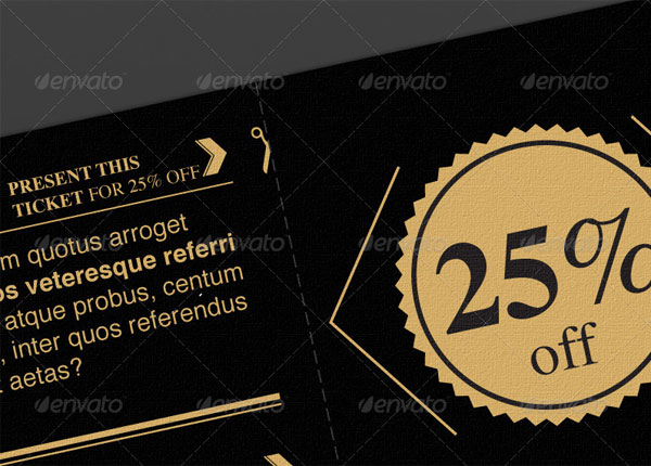Detachable Discount Coupon