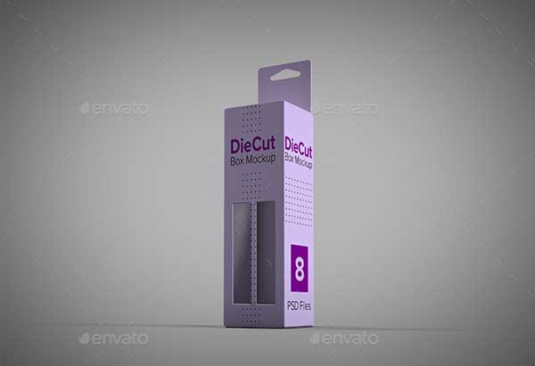 DieCut Box Mockup