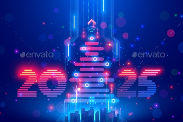 Digital Christmas Poster Template