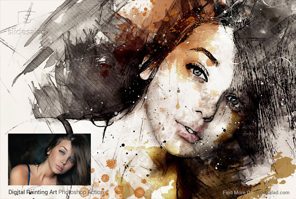 Digital Painting Photoshop Action