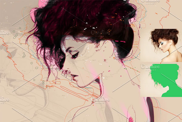 Digital Pen Canvas Photoshop Actions