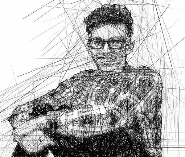 Digital Pen Scribble Photoshop Action