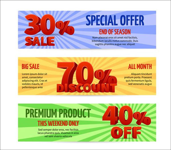 Discount voucher, Sale Coupon Label Designs