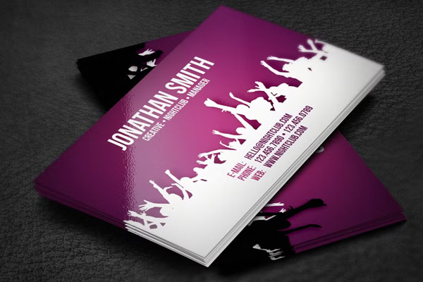 Dj Night Club Business Card Template