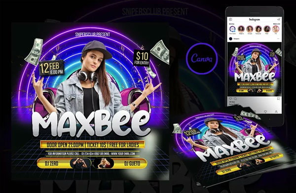 Dj Artist Event Instagram Templates