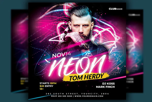 Dj Party Flyer Instagram Template