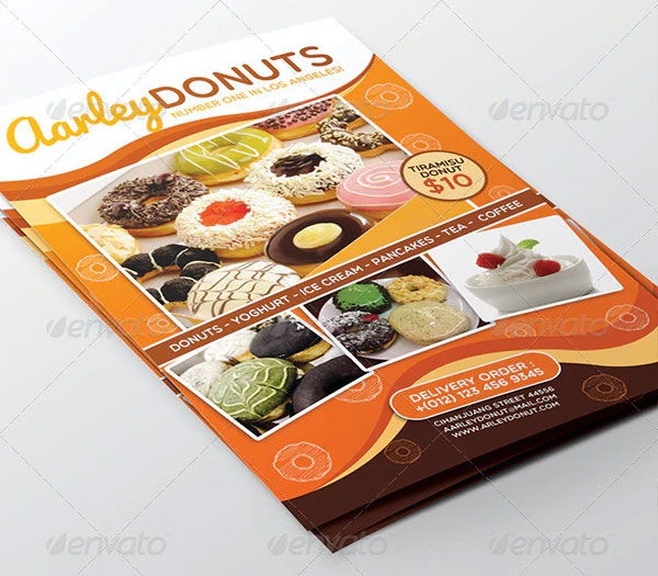 Donuts Menu Flyer