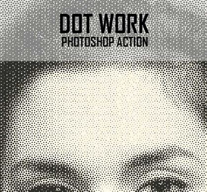 Dot Work Photoshop Action
