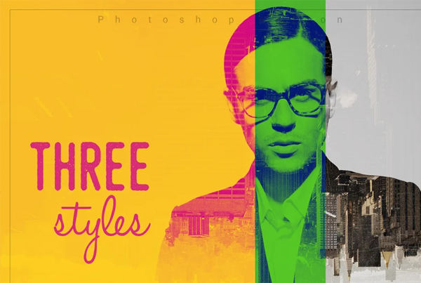 Double Exposure Action Design Template
