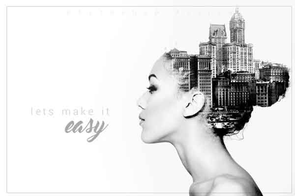 Double Exposure PSD Action