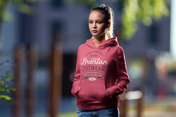 Download Ladies Hoodie Mockup
