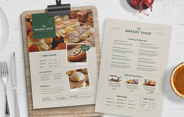 Editable Pastry Flyer Templates
