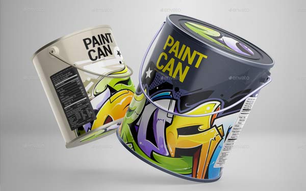 Download Best Paint Can Mockups