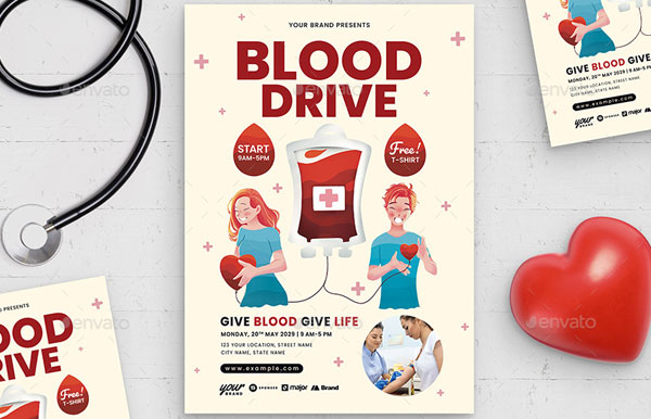 Download Blood Drive Flyer Template