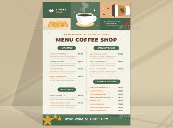 Download Coffee Shop Menu Design