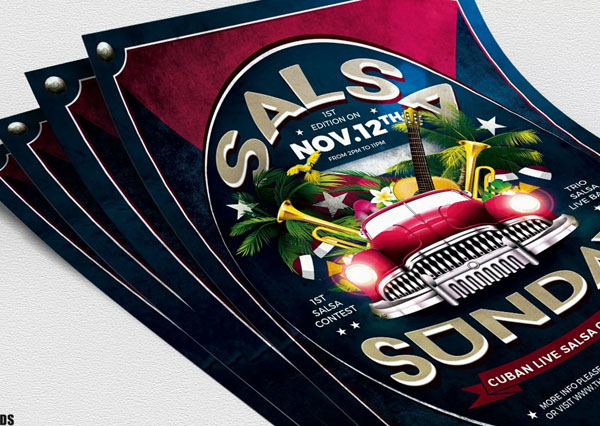 Download Editable Salsa Flyer Templates