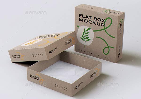 Download Flat Square Box Mockup