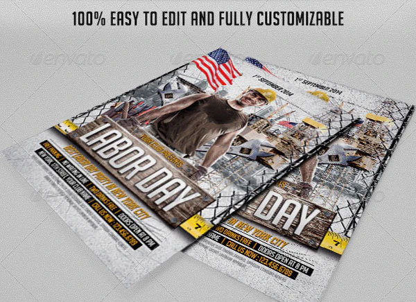 Download Labor Day Party Event Flyer Templates