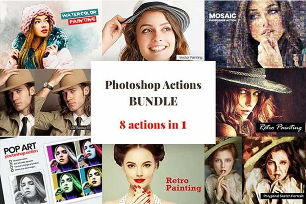 Download Painting Photoshop Actions Bundle
