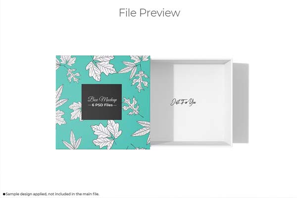 Drawer Box Editable Mockup