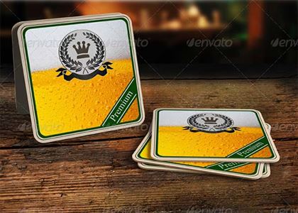 Drink Coaster PSD Mock-Up