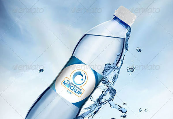 Drinking Water Bottle Mockup