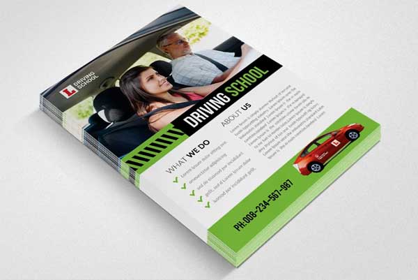Driving School Flyer Template