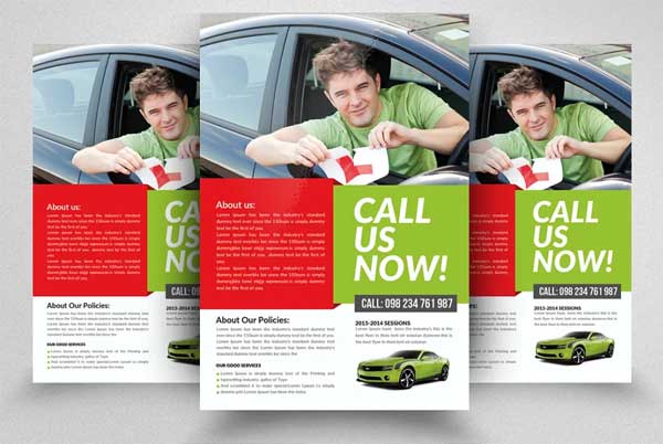 Driving School Flyer Templates