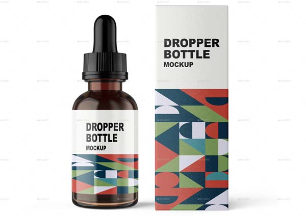 Dropper Bottle Mockup Template