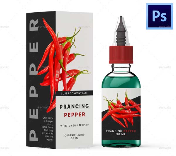 Dropper Bottle Mockup Twist Cap