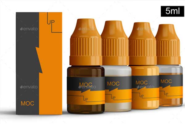 Dropper Bottles & Boxes Mockup