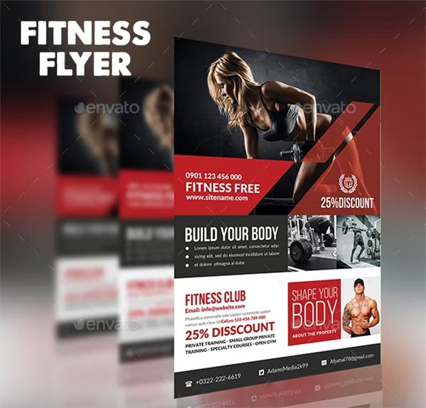 Edit PSD Fitness Flyer Template