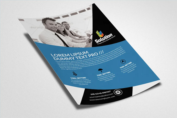 Editable Business Solutions Consultant Flyer