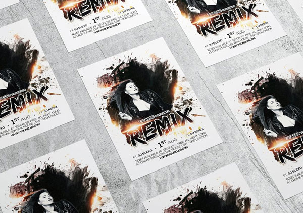 Editable Dj Party Poster Template
