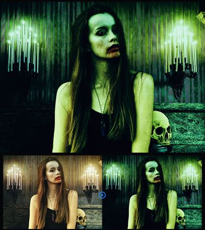Editable Horror Light Photoshop Action