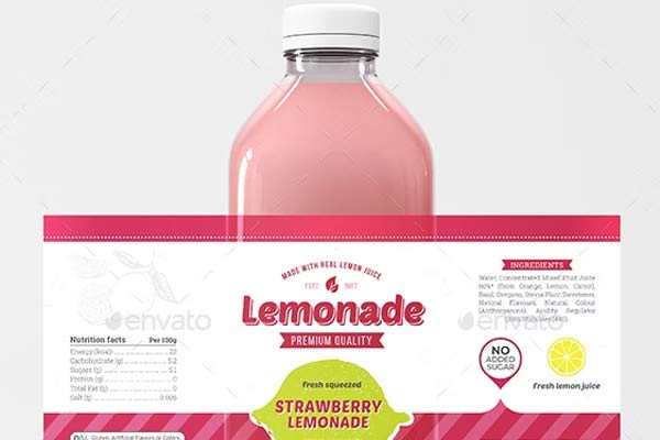 Editable Beverage Label Template