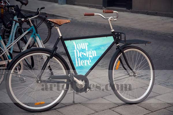 Editable Bicycle Mockups Free