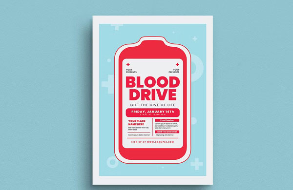 Editable Blood Drive Event Flyer