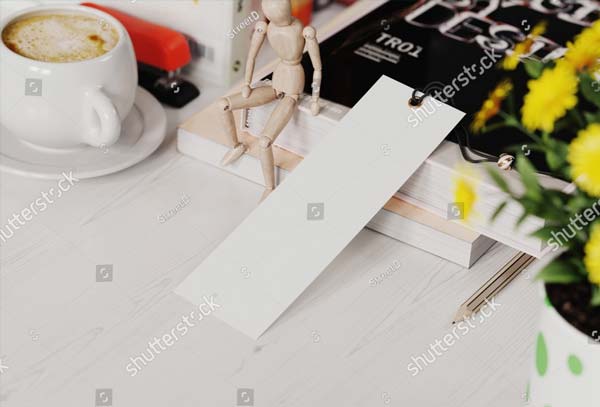 Editable Bookmark Mockup Free