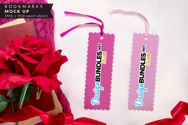 Editable Bookmarks Mockup