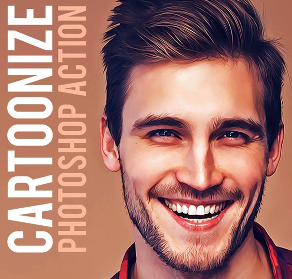 Editable Cartoonize Photoshop Action