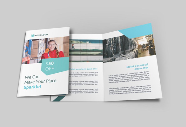 Editable Cleaning Brochure Template