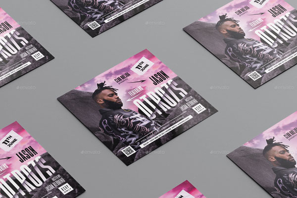 Editable Club Instagram Banner