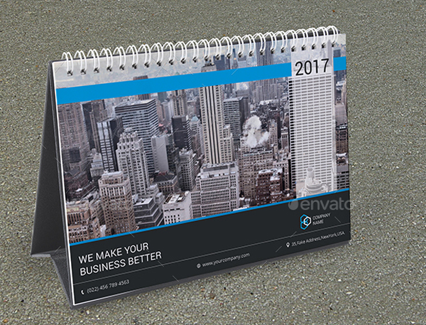 Editable Desk Calendar