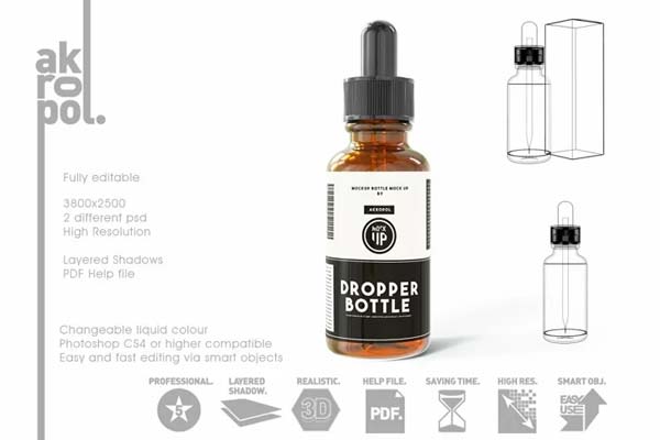 Editable Pills Bottle Mockups Download