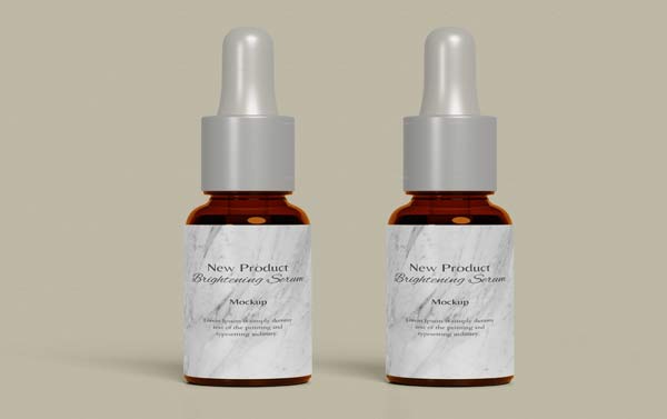 Editable Dropper Bottle Mockups