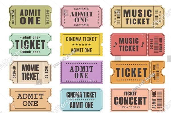 Editable Event Ticket Templates