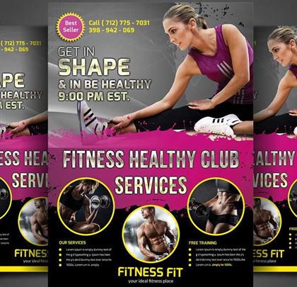 Editable Gym Flyer Templates