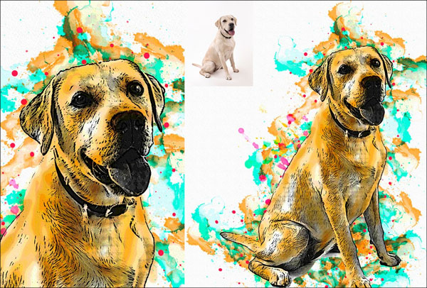 Editable Mix Media Manipulation PS Action