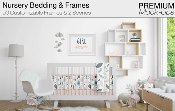 Nursery Wall & Frames Set